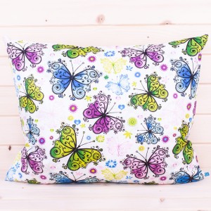 Poszewka z bawełny 70x80 cm Kolorowe motyle 2