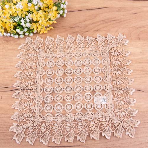 Serwetka z gipiurą 30x30 cm Złoto wzór 6