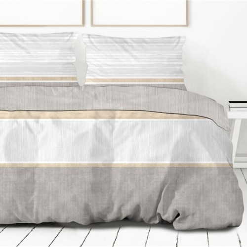 Pościel bawełniana 160x200 cm Destiny beżowa