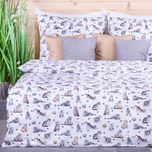 Pościel bawełniana 100x140 cm Kotki+łapki