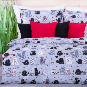 Pościel bawełniana 100x140 cm Kotki 3