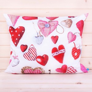 Poszewka z bawełny 40x60 cm Serca 5