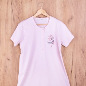 Koszula nocna damska 311420 jasny róż rozm: XXL