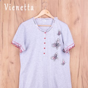 Koszula nocna damska 305105 jasny szary rozm: L