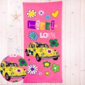 Ręcznik plażowy 70x150 cm Hippi love 1