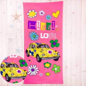 Ręcznik plażowy 70x150 cm Hippi love 1