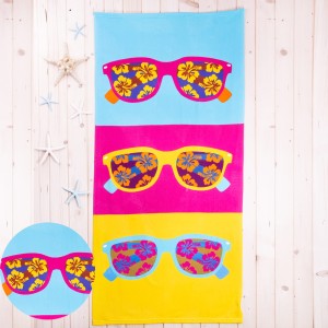 Ręcznik plażowy 70x150 cm Kolorowe okulary