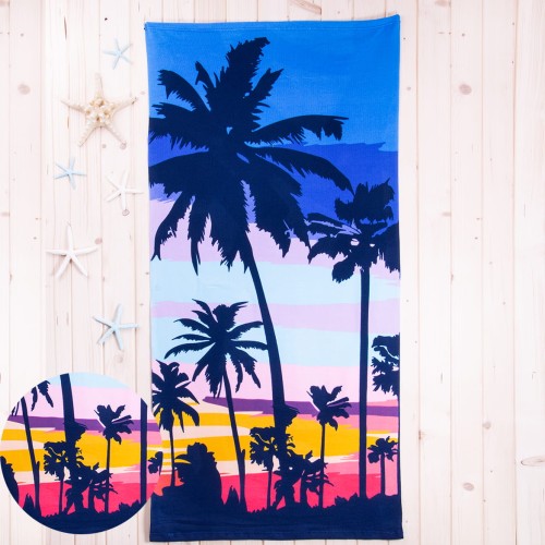 Ręcznik plażowy 70x150 cm Palmy 2