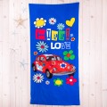 Ręcznik plażowy 70x150 cm Hippi love 2
