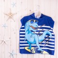 Ręcznik dla dzieci Poncho 60x120 cm Dinozaur