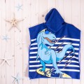 Ręcznik dla dzieci Poncho 60x120 cm Dinozaur