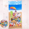 Ręcznik plażowy 70x150 cm Pieski na plaży