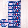 Ręcznik plażowy 70x150 cm Domki