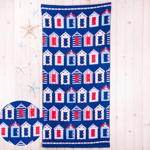 Ręcznik plażowy 70x150 cm Domki