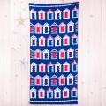 Ręcznik plażowy 70x150 cm Domki