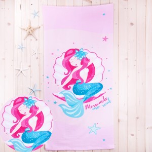 Ręcznik plażowy 70x150 cm Syrenka