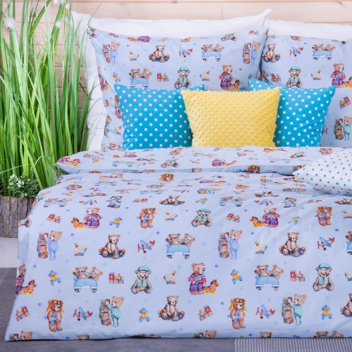 Pościel bawełniana 130x160 cm Misie