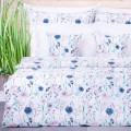 Pościel bawełniana 160x200 cm Pastelowe kwiaty