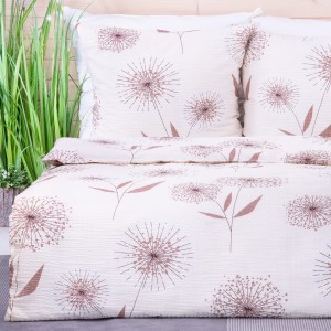 Pościel z kory 160x200 cm Dmuchawce na ecru