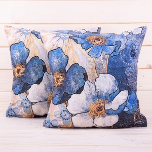 Poszewka ozdobna Foto F5789 40x40 cm Malowane kwiaty 1
