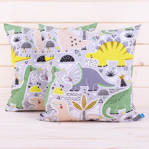 Poszewka z bawełny 40x40 cm Dinozaury 8