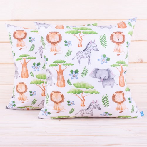 Poszewka z bawełny 40x40 cm Kolorowe safari