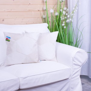 Poszewka ozdobna 40x40 cm Geometria beż i krem TZ7030 011