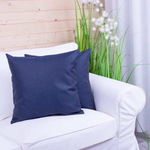 Poszewka ozdobna 45x45 cm Granatowe paseczki 1