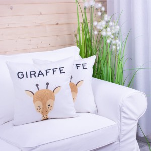 Poszewka ozdobna 45x45 cm Petit Nature Żyrafa