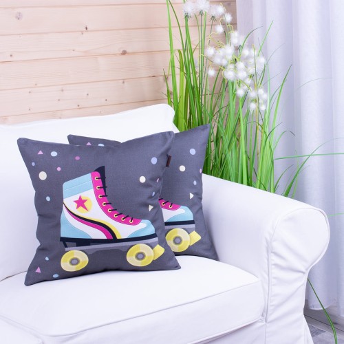 Poszewka ozdobna 45x45 cm Rolki