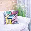 Poszewka ozdobna 45x45 cm Geometria pasy i kwadraty 4