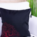 Poszewka ozdobna 40x40 cm Drzewko na czarnym