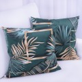 Poszewka ozdobna 40x40 cm Velluto Liście na zieleni 410387/103