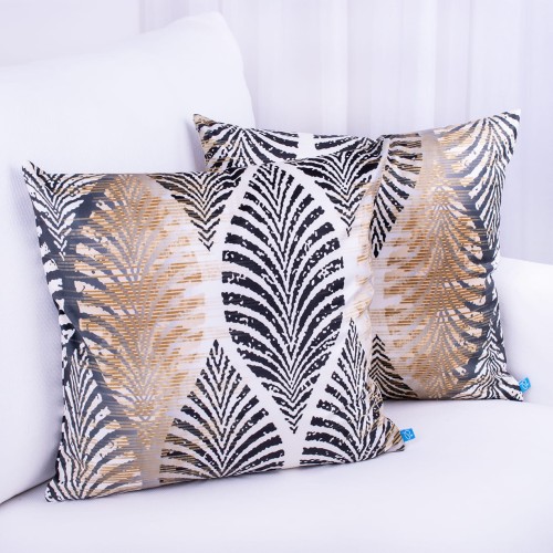 Poszewka ozdobna 40x40 cm Velluto Liście 411235/101