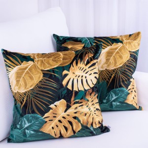 Poszewka ozdobna 45x45 cm Velluto Liście 390437/103