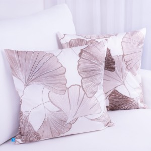 Poszewka ozdobna 45x45 cm Velluto Liście 411247/102