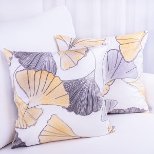 Poszewka ozdobna 45x45 cm Velluto Liście 411247/105