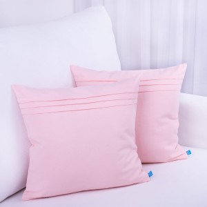 Poszewka ozdobna 40x40 cm Natura brzoskwinia+zakładki