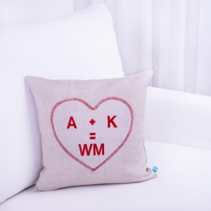 Poszewka ozdobna 40x40 cm Serce A+K=WM