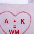 Poszewka ozdobna 40x40 cm Serce A+K=WM
