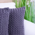Poszewka ozdobna 45x45 cm Dana stal