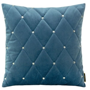Poszewka ozdobna 45x45 cm Velvet 37 Niebieski