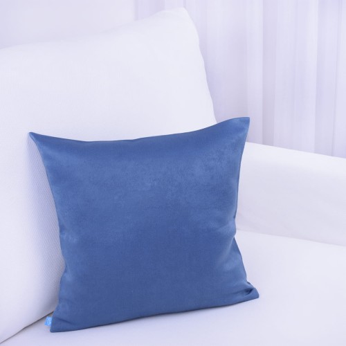 Poszewka ozdobna 45x45 cm Plusz Niebieski 2788