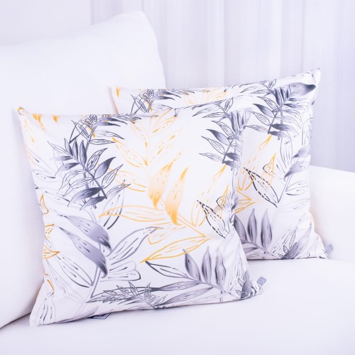 Poszewka ozdobna 45x45 cm Velluto Liście 411199/105