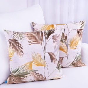 Poszewka ozdobna 45x45 cm Velluto Liście 410341/005