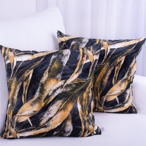 Poszewka ozdobna 40x40 cm Velluto Liście 391501/006