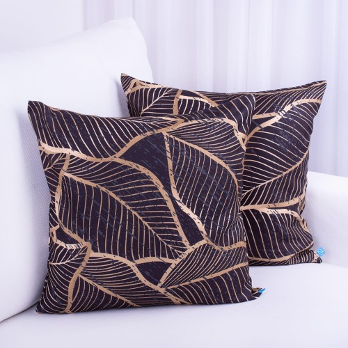 Poszewka ozdobna 40x40 cm Liście 23602/300/V3