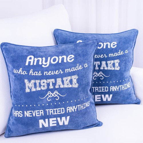 Poszewka ozdobna 45x45 cm Luis niebieska