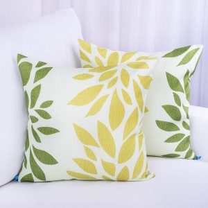 Poszewka ozdobna 45x45 cm Oxford Liście C0870/114 wzór 1