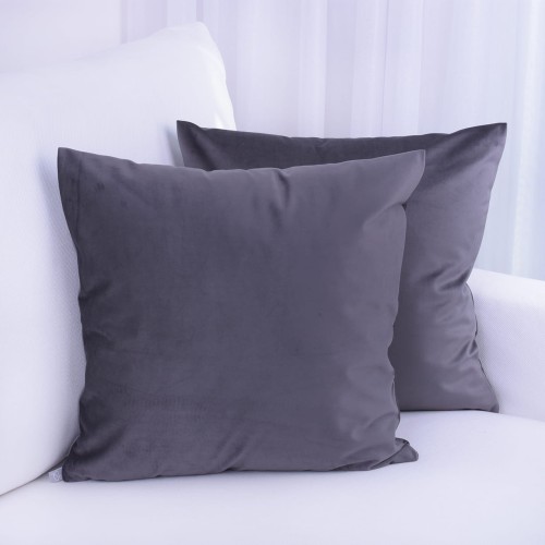 Poszewka ozdobna 45x45 cm Velvet Grafit 22